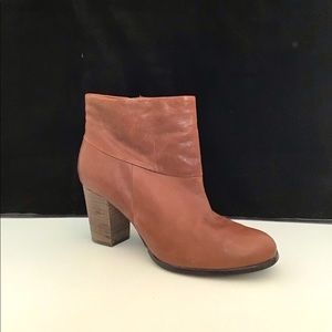 NWOB Cole Haan brown leather high heel booties